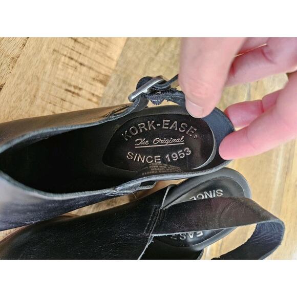 Kork-Ease Janelle Sling Back Block Heel Clogs Women’s Size 7M Moto Boho City - Picture 2 of 11